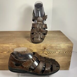Cobbie Cuddlers VTG Fisherman Sandals SZ 9 Strappy Boho Y2K Retro Jesus Sandals